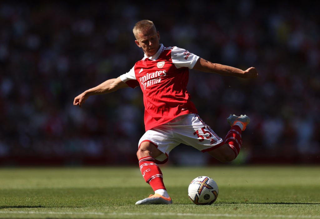 3 return to training, 2 out: Arsenal injury news pre-Zurich clash 2 LONDON, ENGLAND: Oleksandr Zinchenko of Arsenal during the Premier League match between Arsenal FC and Leicester City at Emirates Stadium on August 13, 2022. (Photo by Alex Pantling/Getty Images)