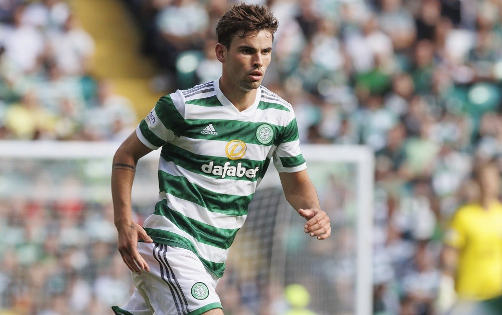 GLASGOW, SCOTLAND: Matt ORiley of Celtic during the Cinch Scottish Premiership match between Celtic FC and Aberdeen FC at Celtic Park on July 31, 2...