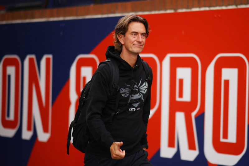 LONDON, ENGLAND - AUGUST 30: Thomas Frank, Manager of Brentford arrives at the stadium prior to the Premier League match between Crystal Palace and Brentford FC at Selhurst Park on August 30, 2022 in London, England. (Photo by Paul Harding/Getty Images)