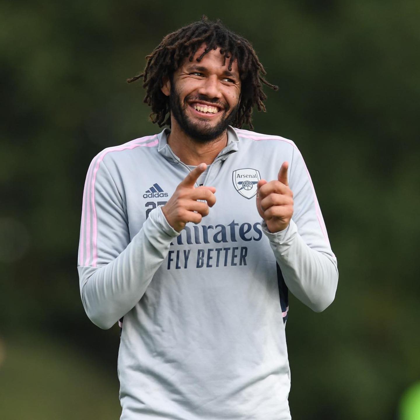 Mohamed Elneny returns to training with Arsenal (Photo via Elneny on Instagram)