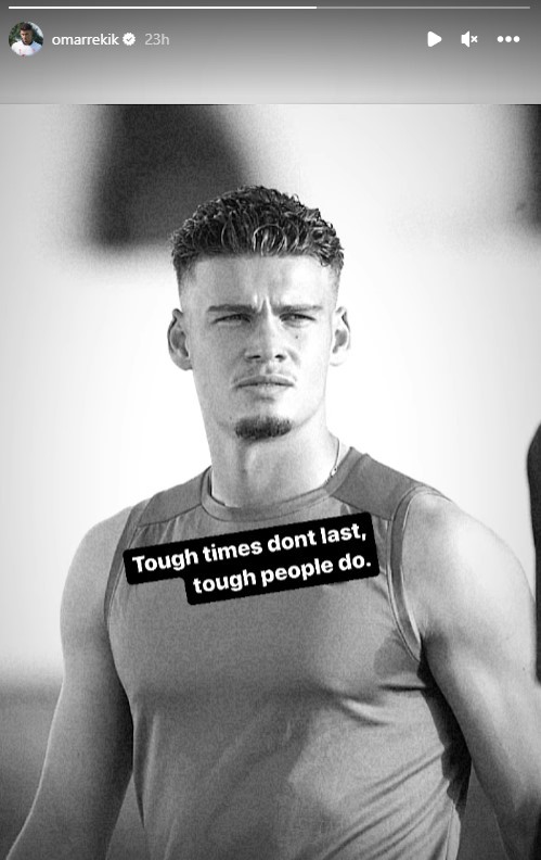 Arsenal 20yo sends message after injury at key moment 3 Omar Rekik on Instagram