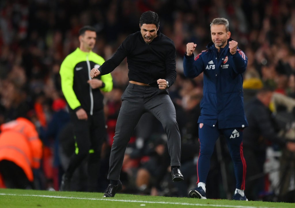 World Cup coach admits he loves Mikel Arteta 3 LONDON, ENGLAND - OCTOBER 09: Mikel Arteta, Manager of Arsenal celebrates after their sides victory during the Premier League match between Arsenal FC and Liverpool FC at Emirates Stadium on October 09, 2022 in London, England. (Photo by Shaun Botterill/Getty Images)