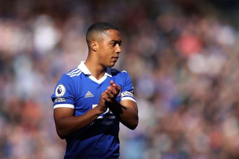 Barcelona added to list chasing Youri Tielemans 3 LEICESTER, ENGLAND - OCTOBER 15: Youri Tielemans of Leicester City during the Premier League match between Leicester City and Crystal Palace at The King Power Stadium on October 15, 2022 in Leicester, England. (Photo by Alex Pantling/Getty Images)