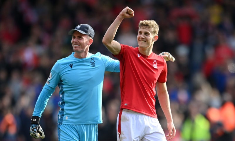 "We're more than a match for" Arsenal says Nottingham Forest captain 2 NOTTINGHAM, ENGLAND - OCTOBER 22: Dean Henderson and Ryan Yates of Nottingham Forest celebrate following the Premier League match between Nottingham Forest and Liverpool FC at City Ground on October 22, 2022 in Nottingham, England. (Photo by Michael Regan/Getty Images)