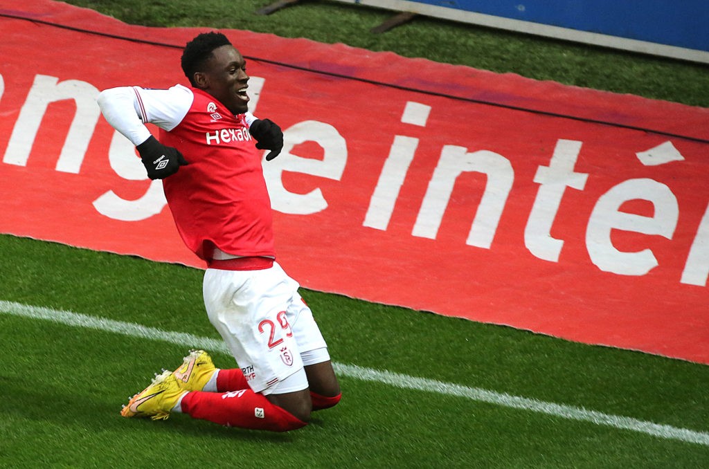 Arsenal prioritise 4 positions for summer signings 3 Reims' midfielder Folarin Balogun celebrates after scoring a penalty during the French L1 football match between Stade de Reims and FC Nantes at the Auguste-Delaune stadium in Reims, northern France on November 6, 2022. (Photo by FRANCOIS NASCIMBENI/AFP via Getty Images)