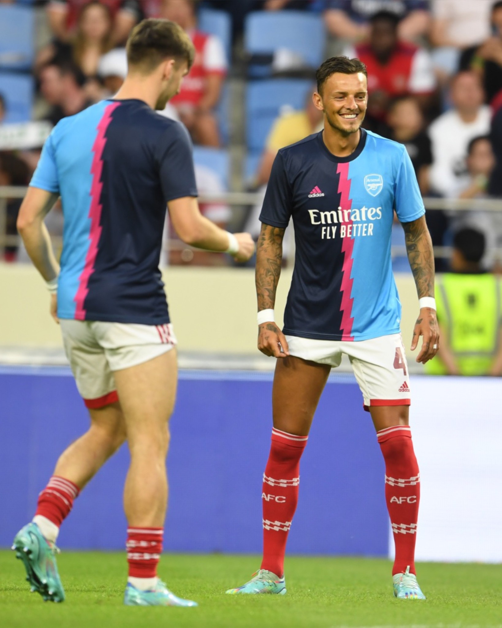 Ben White before the game with Arsenal