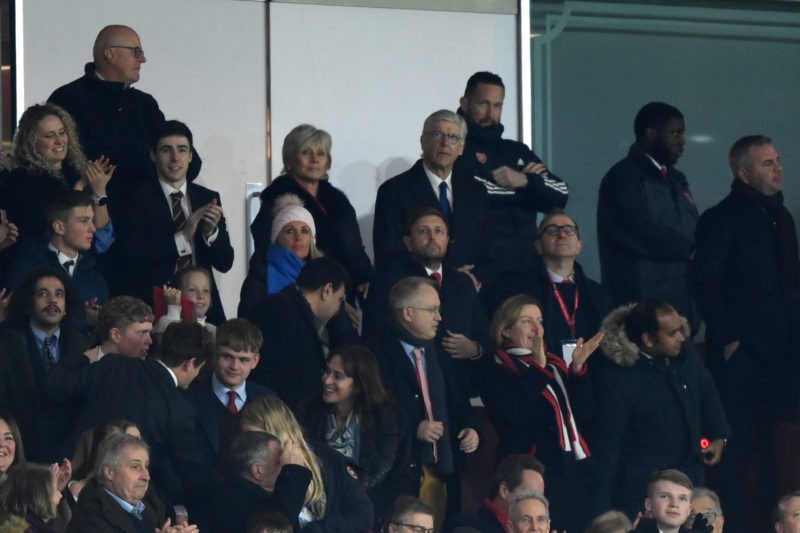 Arteta explains why Wenger's return was kept quiet 2 LONDON, ENGLAND - DECEMBER 26: Ex Arsenal manager Arsene Wenger watches on from the stands during the Premier League match between Arsenal FC and West Ham United at Emirates Stadium on December 26, 2022 in London, England. (Photo by Justin Setterfield/Getty Images)