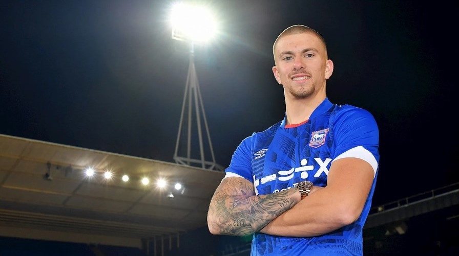 Harry Clarke after signing for Ipswich Town (Photo via ITFC.co.uk)