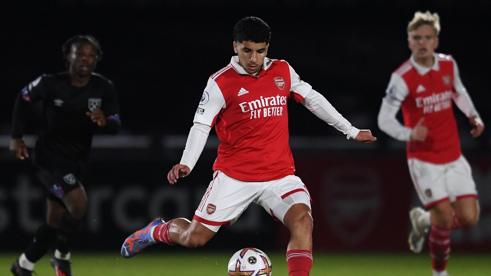 Salah-Eddine Oulad M'hand with the Arsenal u21s (Photo via Arsenal Academy on Twitter)