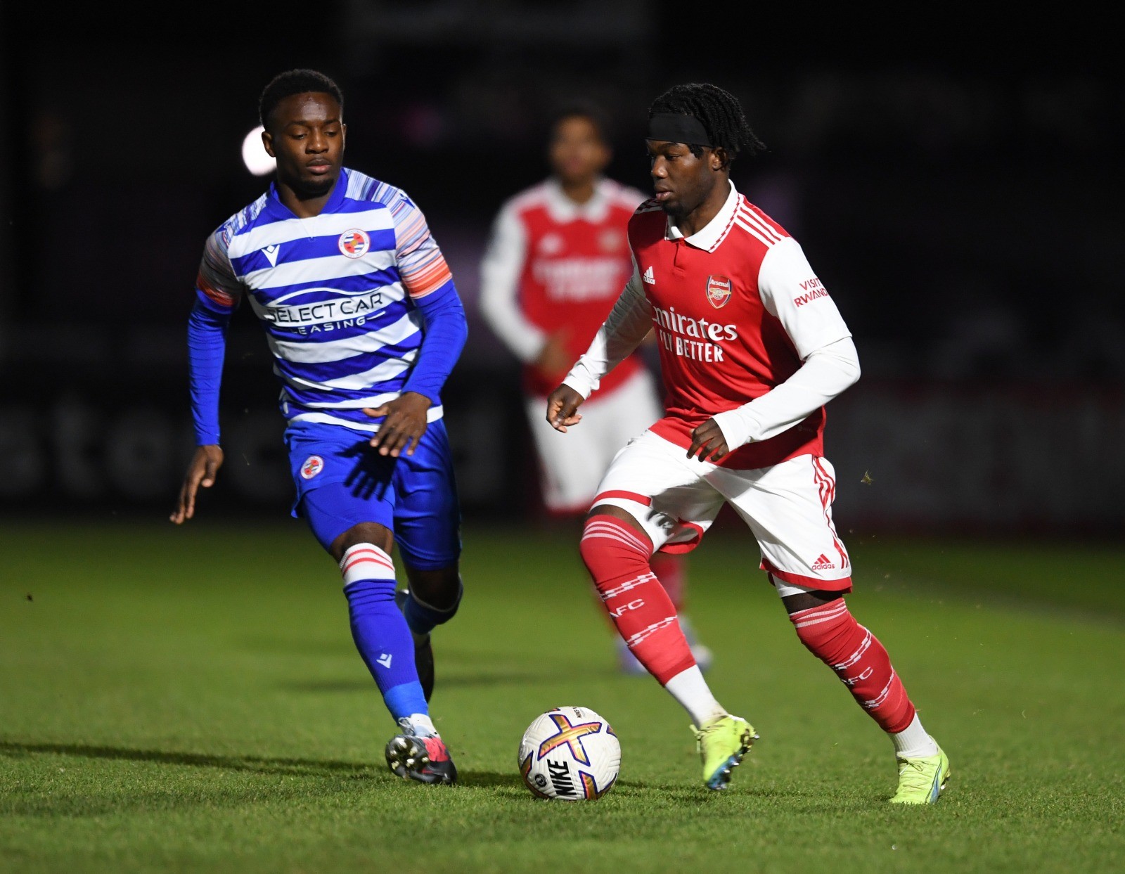 Joel Ideho during Arsenal's u21 game vs Reading (Photo via Arsenal Academy on Twitter)