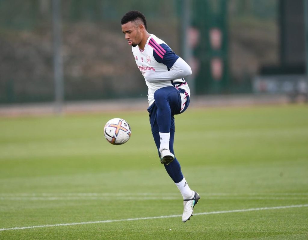 Gabriel Jesus could make return for Arsenal in Europa League clash 2 Gabriel Jesus with the ball at his feet (Photo via Jesus on Twitter)