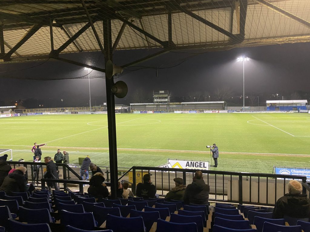 Arsenal u21s exit Premier League Cup after Brentford B loss - Match Report 2 The VBS Community Stadium under the lights before the Arsenal u21s took on Brentford B (Photo by Dan Critchlow)