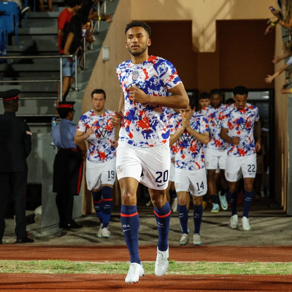 Auston Trusty with the USMNT (Photo via USMNT on Twitter)