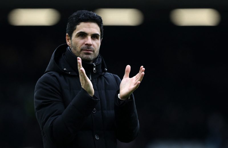 Arteta explains what's 'really important' for Arsenal 2 Arsenal's Spanish manager Mikel Arteta applauds the fans following during the English Premier League football match between Fulham and Arsenal at Craven Cottage in London on March 12, 2023. (Photo by ADRIAN DENNIS/AFP via Getty Images)