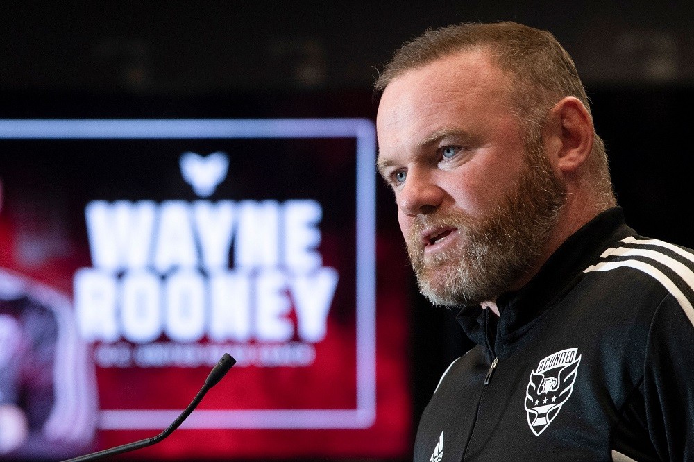 Wayne Rooney speaks during a press conference where he was announced as the new Head Coach of Major League Soccer's DC United at Audi Field in Wash...