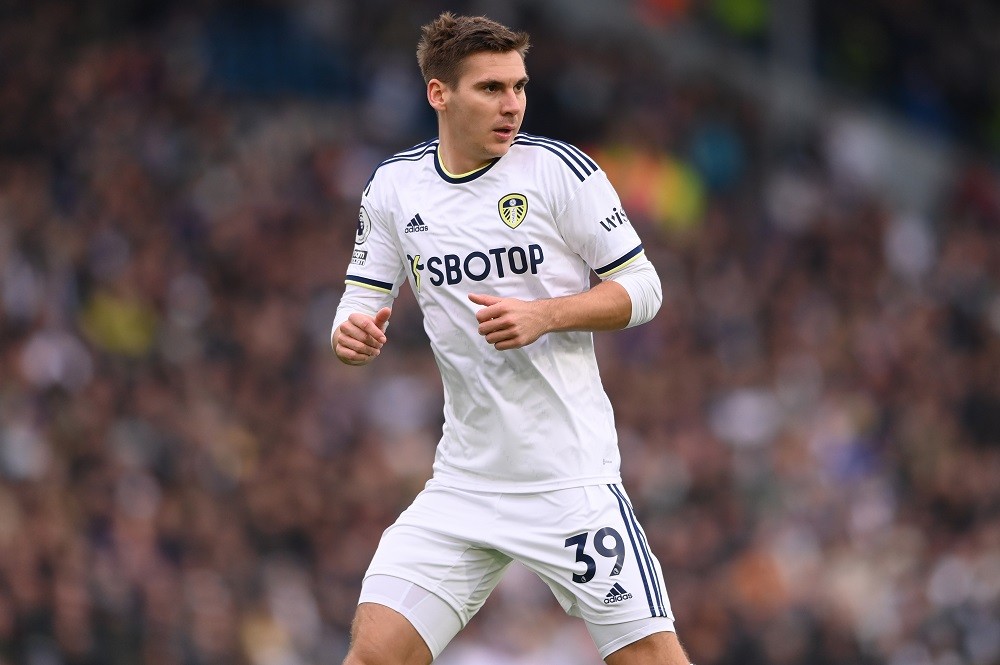 3 Leeds players ruled out for Arsenal clash 2 LEEDS, ENGLAND: Maximilian Wober of Leeds in action during the Premier League match between Leeds United and Manchester United at Elland Road on February 12, 2023. (Photo by Stu Forster/Getty Images)