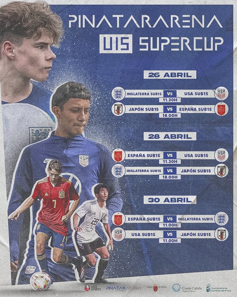 Nigeria-eligible Arsenal teenager joins England youth teams 3 Pinatar Arena u15 Supercup schedule (Photo via Pinatar Arena on Twitter)