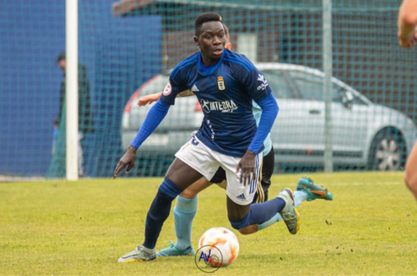 Mohamed Lamine Gueye with the Real Oviedo u19s (Photo via wiwsport)