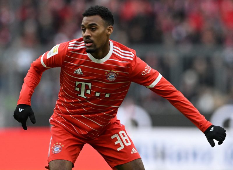 Bayern Munich's Dutch midfielder Ryan Gravenberch reacts during the German first division Bundesliga football match between FC Bayern Munich v FC Augsburg 1907 in Munich, southern Germany, on March 11, 2023. (Photo by Christof STACHE / AFP) / DFL REGULATIONS PROHIBIT ANY USE OF PHOTOGRAPHS AS IMAGE SEQUENCES AND/OR QUASI-VIDEO (Photo by CHRISTOF STACHE/AFP via Getty Images)