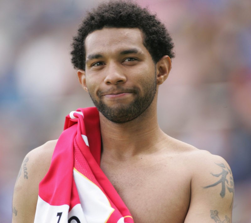 BIRMINGHAM, UNITED KINGDOM: Birmingham's Jermaine Pennant looks pleased after his team beat Arsenal 2-1 during their Premiership match at home to B...