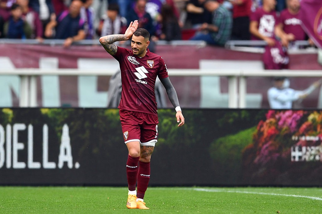 Arsenal €25m bid reports analysed 2 Arsenal transfers - TURIN, ITALY - MAY 21: Antonio Sanabria of Torino FC celebrates after scoring the team's first goal during the Serie A match between Torino FC and ACF Fiorentina at Stadio Olimpico di Torino on May 21, 2023 in Turin, Italy. (Photo by Valerio Pennicino/Getty Images)