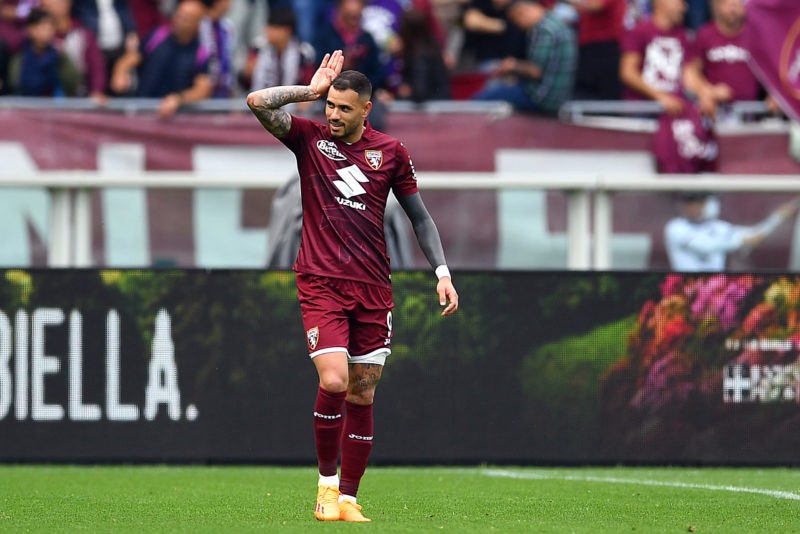 Arsenal to offer €25m for Paraguayan forward 2 Arsenal transfers - TURIN, ITALY - MAY 21: Antonio Sanabria of Torino FC celebrates after scoring the team's first goal during the Serie A match between Torino FC and ACF Fiorentina at Stadio Olimpico di Torino on May 21, 2023 in Turin, Italy. (Photo by Valerio Pennicino/Getty Images)