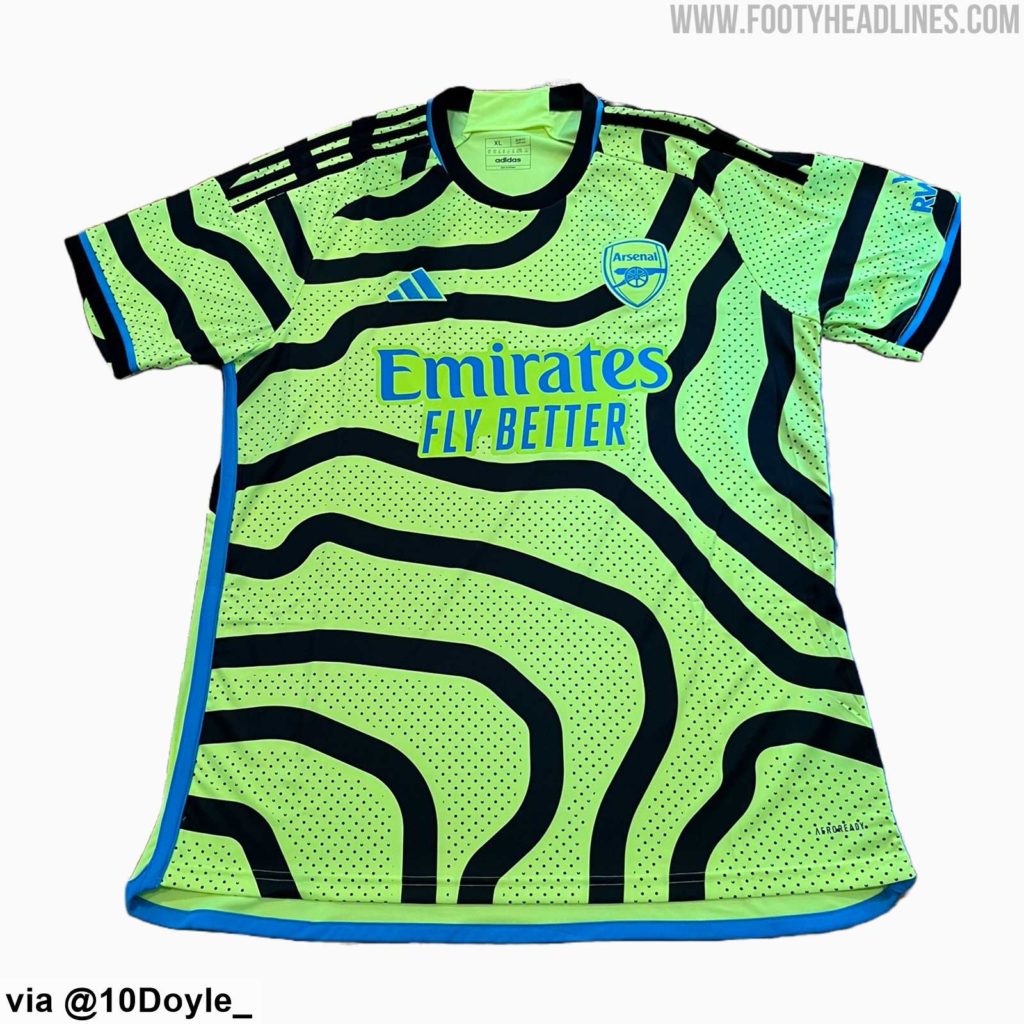 Arsenal release dates for 2023/24 away kit & third kit 3 The Arsenal 2023/24 away kit (Photo via FootyHeadlines)