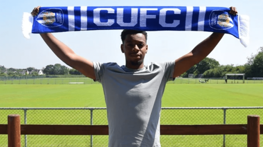 Released Arsenal youngster signs deal with League Two club 3 Kaleel Green after signing for Colchester United (Photo via Colchester United)