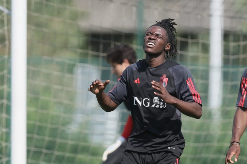 Liverpool try to mess up Arsenal transfer 3 Belgium's Romeo Lavia pictured during a training session of the U21 youth team of the Belgian national soccer team Red Devils, Friday 09 June 2023 in Tubize. The Belgian U21 team is preparing for the 2023 European championships in Georgia and Romania from June 21st to July 8th. (Photo by BRUNO FAHY/BELGA MAG/AFP via Getty Images)