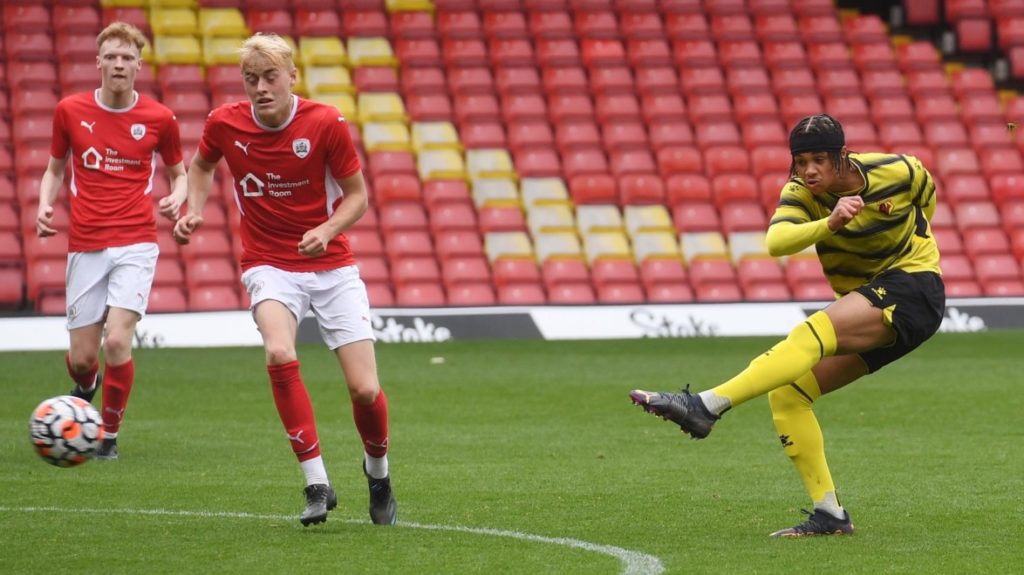 Eredivisie winger wants Arsenal move 2 Adrian Blake playing for former club Watford (Photo via Watford)
