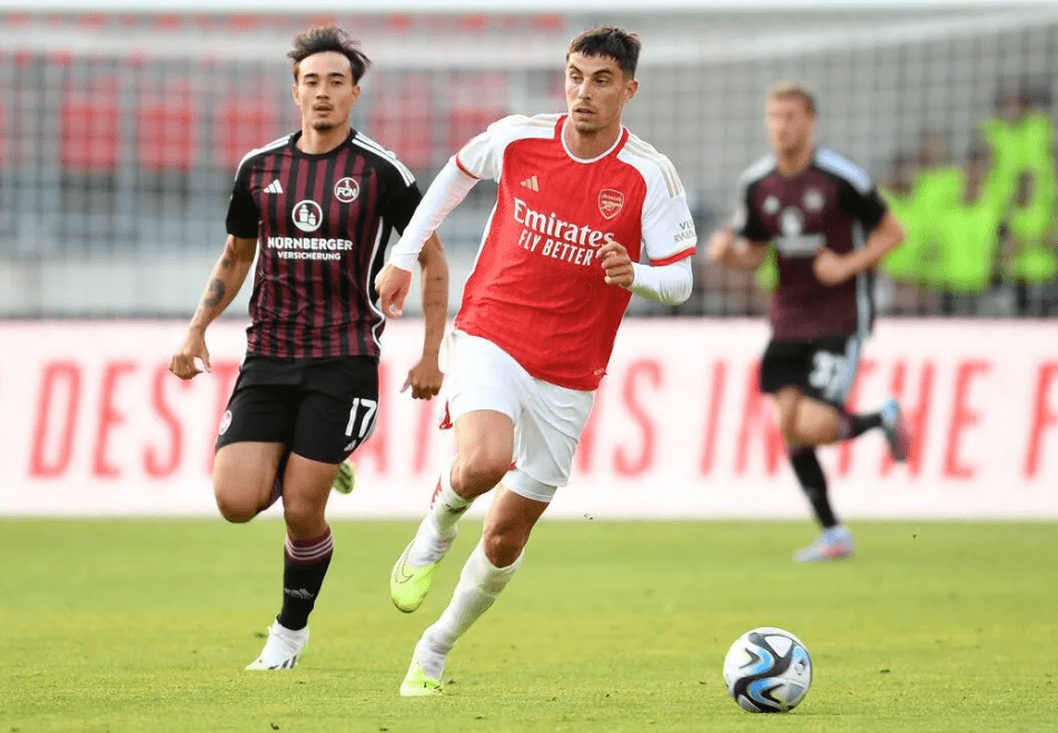 Arsenal now have 8 of Premier League's Most Valuable 20 Players 2 Kai Havertz playing for Arsenal against FC Nurnberg (Photo via Arsenal.com)