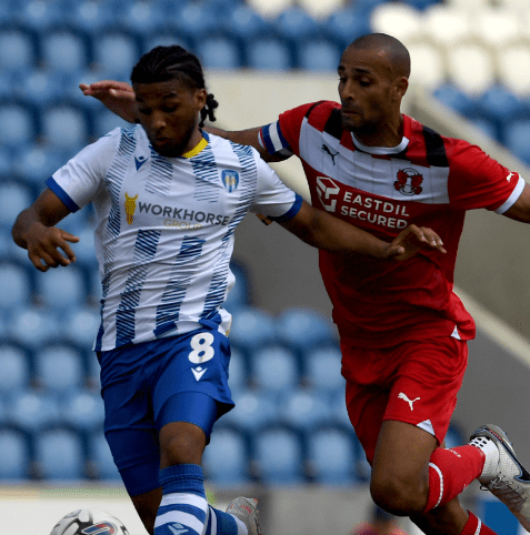 Mauro Bandeira playing for Colchester United (Photo via Colchester United on Twitter)