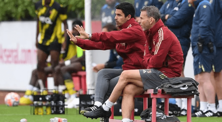 Mikel Arteta in pre-season (Photo via Arsenal.com)