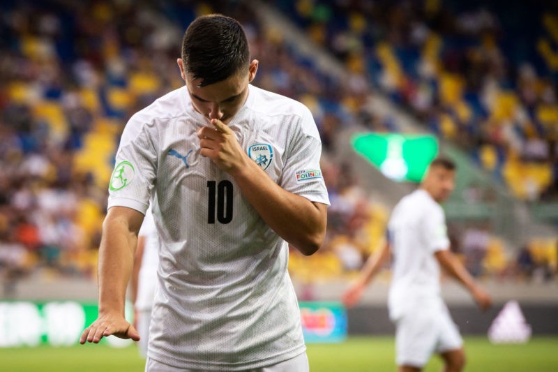 Arsenal keen on 19yo Israeli sensation 3 Israel's midfielder Oscar Gloukh reacts during the UEFA Under-19 European Championship semi-final football match between France and Israel at the DAC Arena in Dunajska Streda, Slovakia on June 28, 2022. (Photo by VLADIMIR SIMICEK/AFP via Getty Images)