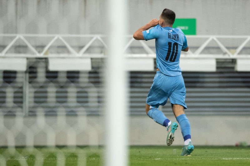 Arsenal keen on 19yo Israeli sensation 4 Israel's midfielder Oscar Gloukh celebrates scoring his team's first goal during the UEFA Under-19 European Championship final football match Israel v England in Trnava, Slovakia on July 1, 2022. (Photo by VLADIMIR SIMICEK/AFP via Getty Images)