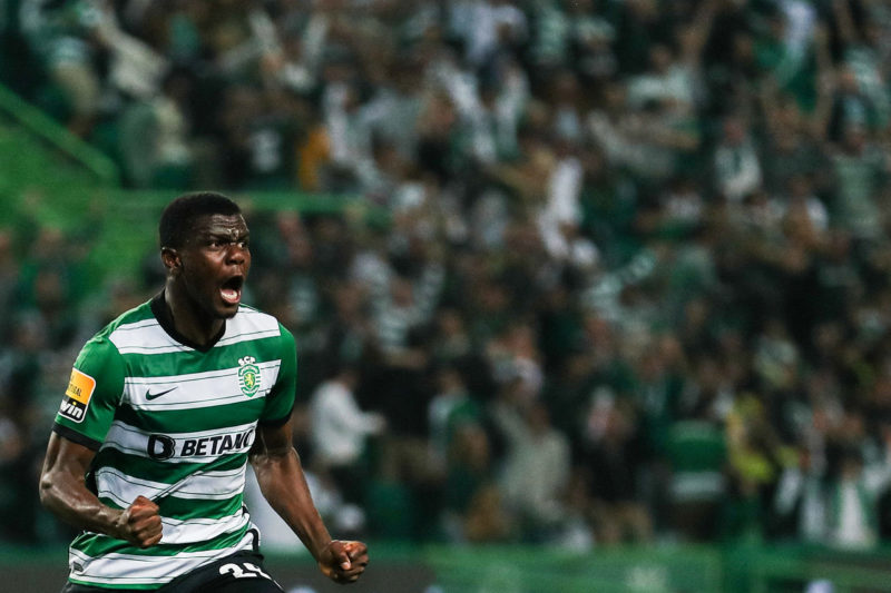 Arsenal emerge as frontrunners for Diomande's signature 3 Sporting's Ivorian defender Ousmane Diomande celebrates scoring his team's second goal during the Portuguese league football match between Sporting CP and SL Benfica at the Jose Alvalade stadium in Lisbon on May 21, 2023. (Photo by CARLOS COSTA/AFP via Getty Images)