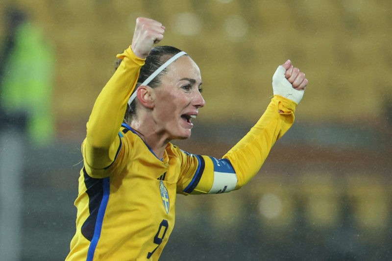 Arsenal's defensive strength to be boosted by Williamson's return, says Ilestedt 2 Sweden's midfielder #09 Kosovare Asllani celebrates after Sweden's defender #13 Amanda Ilestedt (unseen) scored her team's second goal with teammates during the Australia and New Zealand 2023 Women's World Cup Group G football match between Sweden and South Africa at Wellington Stadium, also known as Sky Stadium, in Wellington on July 23, 2023. (Photo by MARTY MELVILLE/AFP via Getty Images)