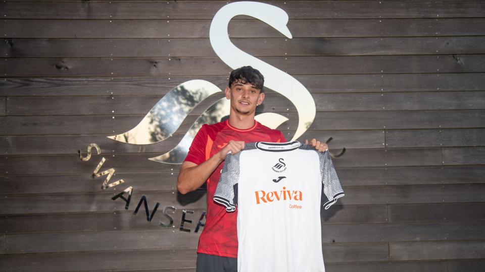 Charlie Patino completes loan move to Swansea City 2 Charlie Patino after signing for Swansea City (Photo via SwanseaCity.com)