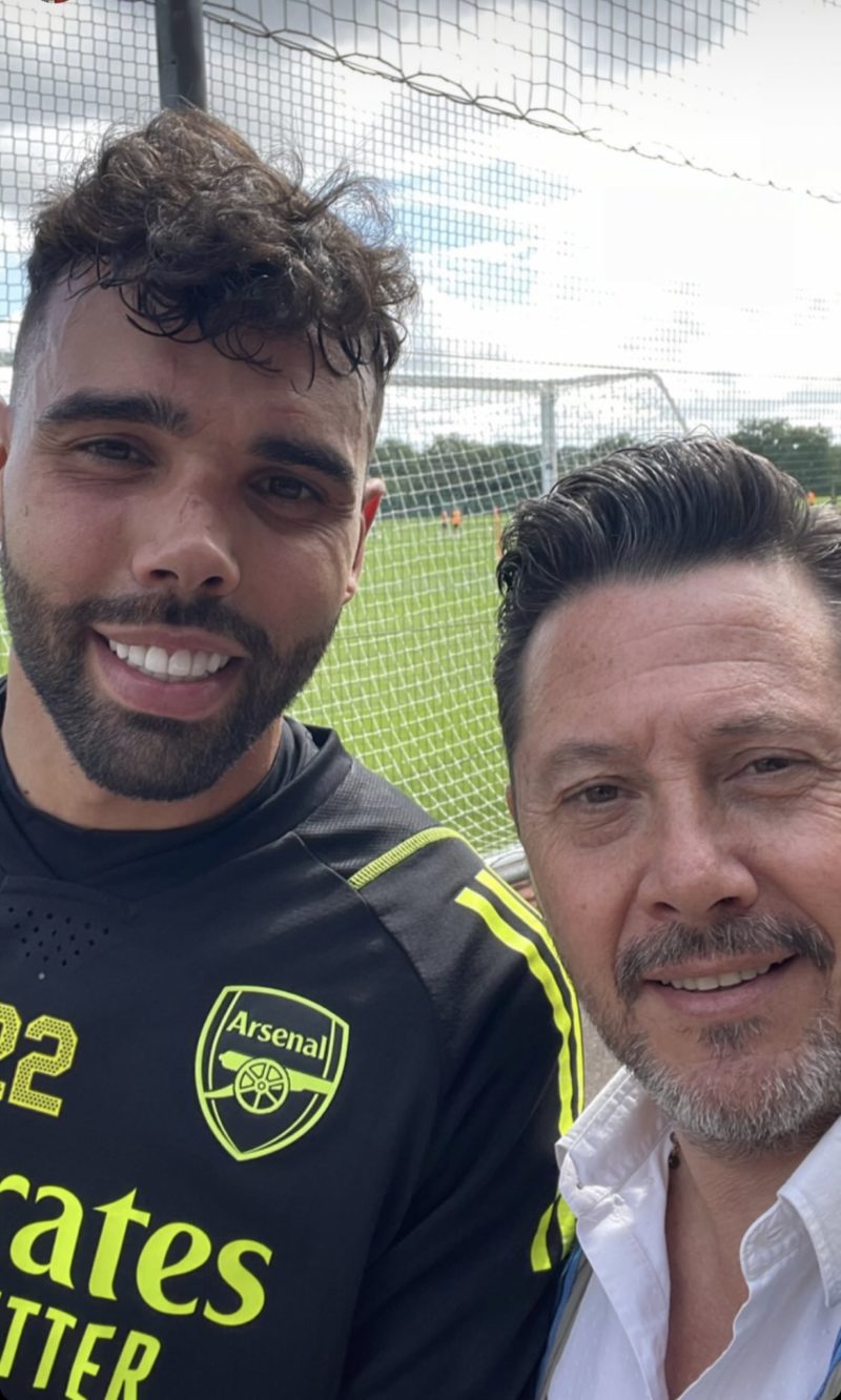 Latest Arsenal signing already in training 3 David Raya in Arsenal training (Photo Chris Wheatley)