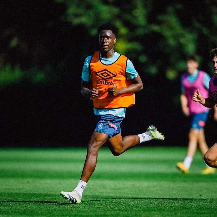Albert Sambi Lokonga with Luton Town (Photo via Lokonga on Instagram)