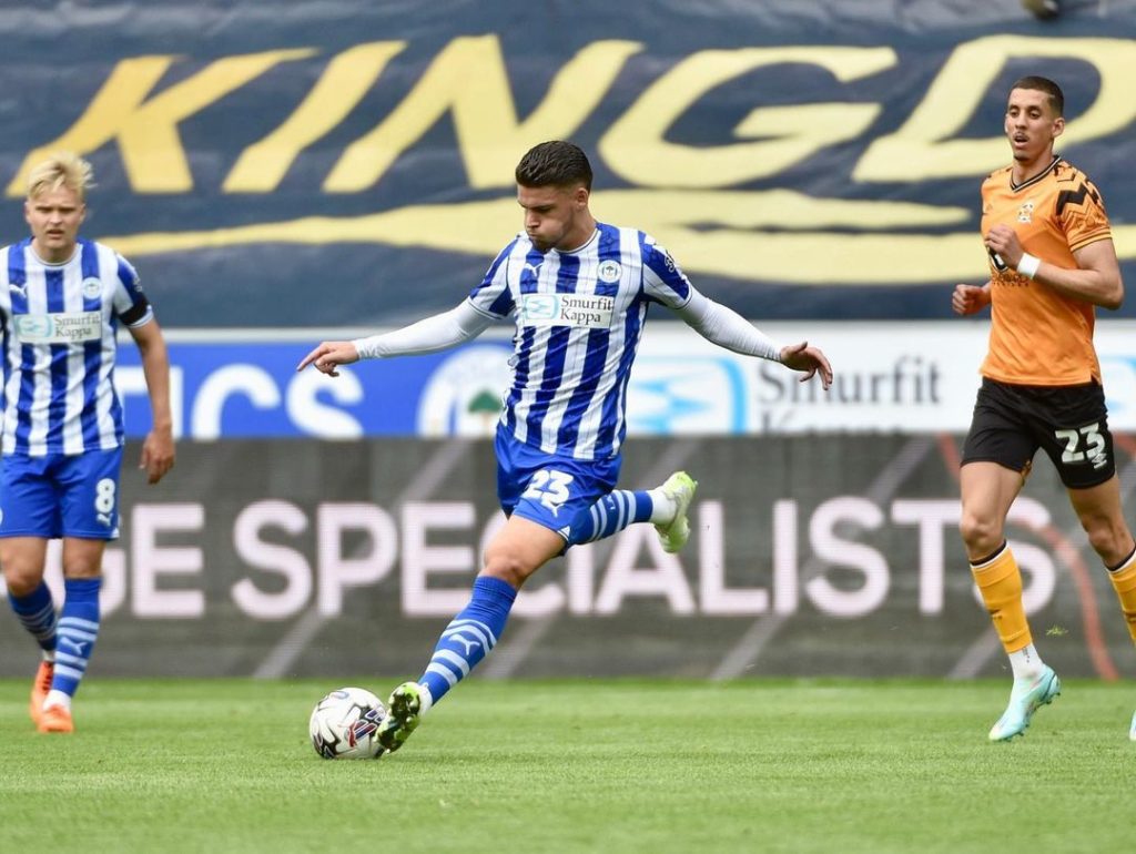 Arsenal loanee FA Cup roundup & 2nd-round draws 3 Omar Rekik plays for Wigan Athletic (Photo via Rekik on Instagram)