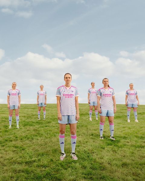 Arsenal Women's Team Away Kit for 2023/24 (Photo via Arsenal)