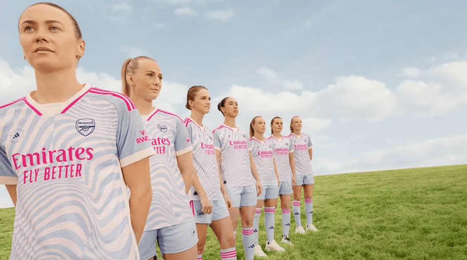 Arsenal Women's Team Away Kit for 2023/24 (Photo via Arsenal)