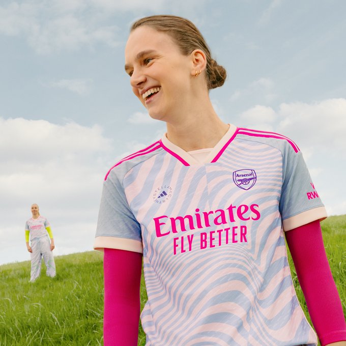 Arsenal Women's Team Away Kit for 2023/24 (Photo via Arsenal)