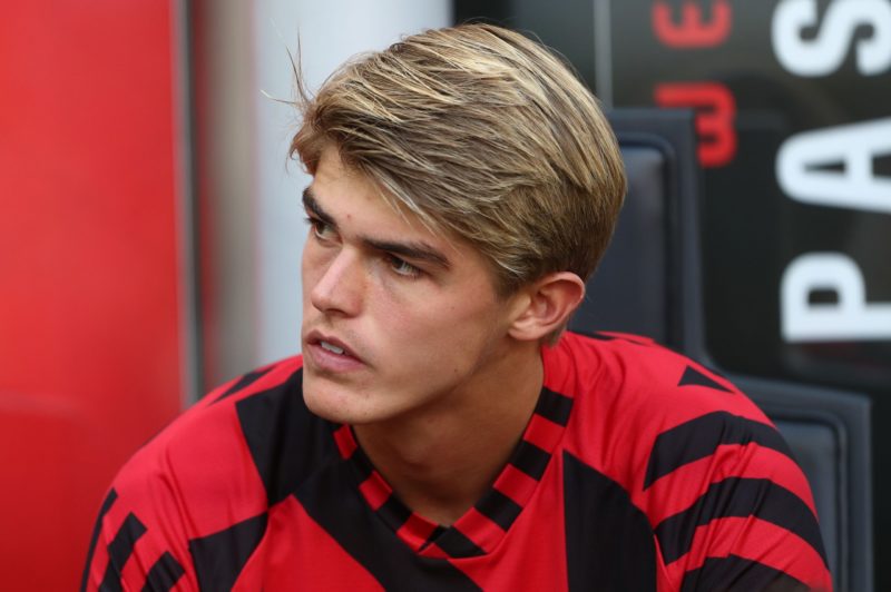 MILAN, ITALY - AUGUST 13: Charles De Ketelaer of AC Milan looks on during the Serie A match between AC MIlan and Udinese Calcio at Stadio Giuseppe ...