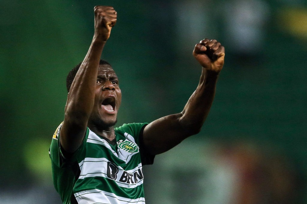Arsenal watch AFCON star with €80m release clause 4 Sporting's Ivorian defender Ousmane Diomande celebrates scoring his team's second goal during the Portuguese league football match between Sporting CP and SL Benfica at the Jose Alvalade stadium in Lisbon on May 21, 2023. (Photo by CARLOS COSTA / AFP) (Photo by CARLOS COSTA/AFP via Getty Images)