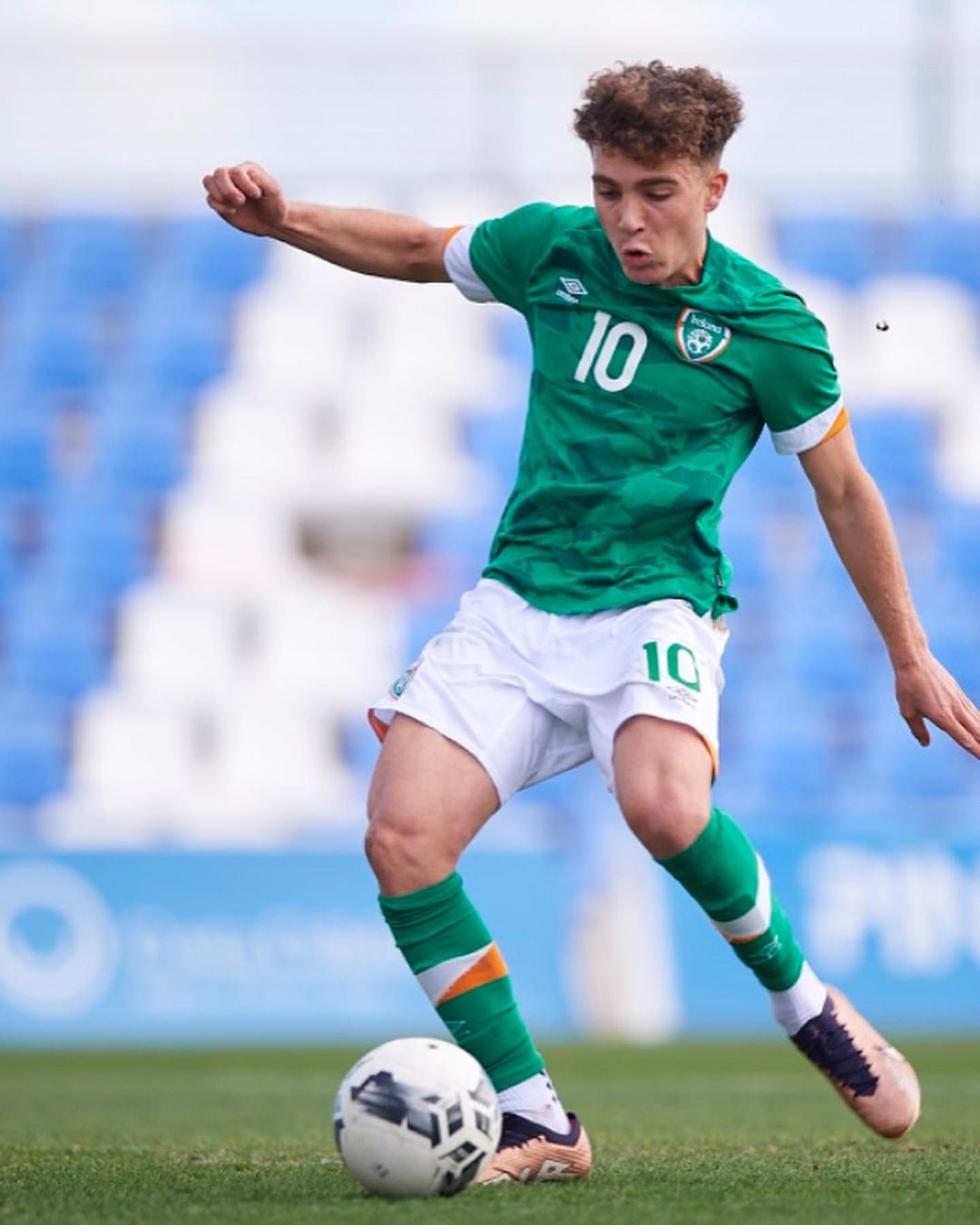 Naj Razi playing for the Republic of Ireland's youth teams (Photo via Razi on Instagram)