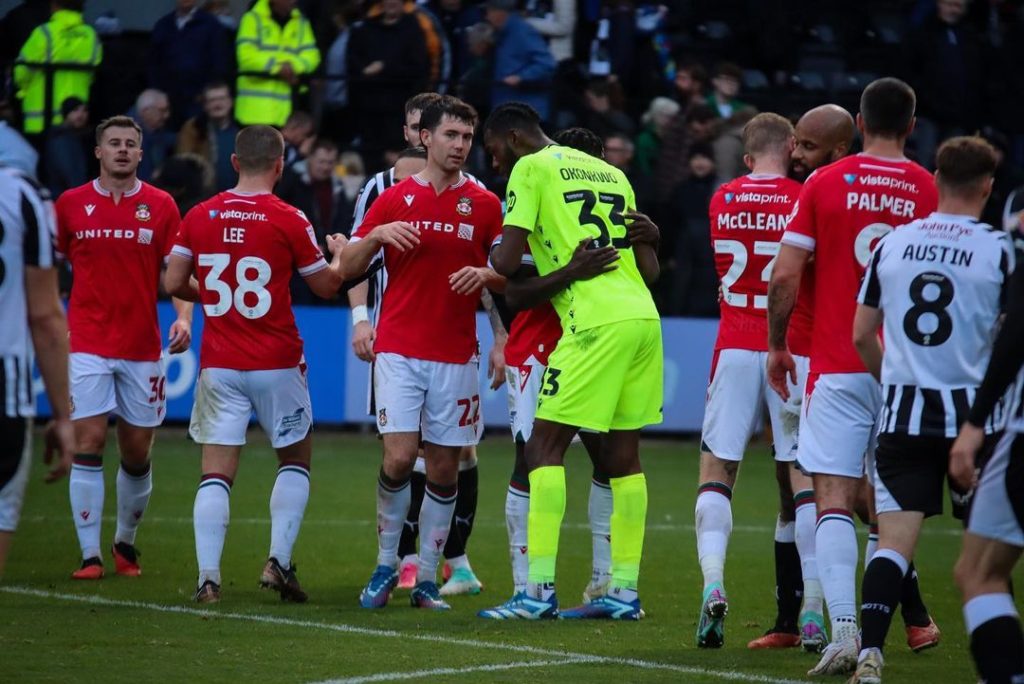 Ben Foster outlines why Arsenal loanee may find this season difficult 3 Arthur Okonkwo celebrates a clean sheet for Wrexham (Photo via Okonkwo on Instagram)