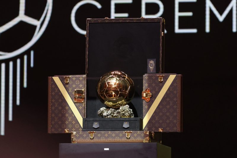 Arsenal's Ballon d'Or results 2 PARIS, FRANCE - OCTOBER 30: A general view of the Ballon D'Or trophy at the 67th Ballon D'Or Ceremony at Theatre Du Chatelet on October 30, 2023 in Paris, France. (Photo by Pascal Le Segretain/Getty Images)