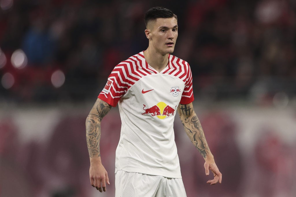 Arsenal send scouts to watch striker scoring every 65 minutes 3 LEIPZIG, GERMANY - OCTOBER 28: Benjamin Sesko of RB Leipzig looks on during the Bundesliga match between RB Leipzig and 1. FC Köln at Red Bull Arena on October 28, 2023 in Leipzig, Germany. (Photo by Maja Hitij/Getty Images)